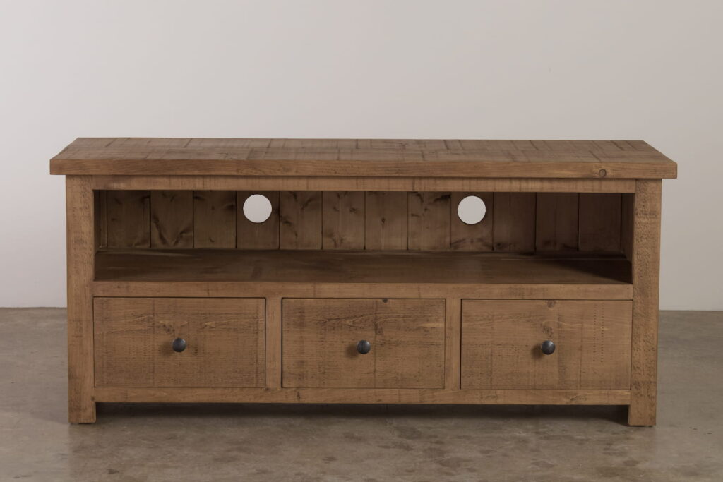 Extra large pine TV cabinet