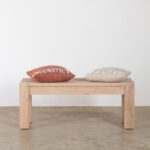 Oak Through Leg Bench