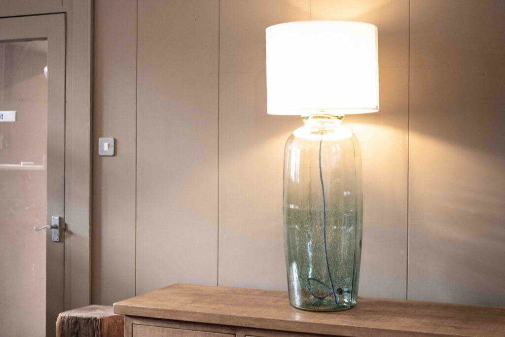 Recycled Glass Lamp : Extra Large Floor Lamp - Ashton and Coleman